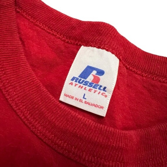 True Vintage mens Ohio State T shirt red pit to pit 22in length 27in Large 1990s - Picture 2 of 4